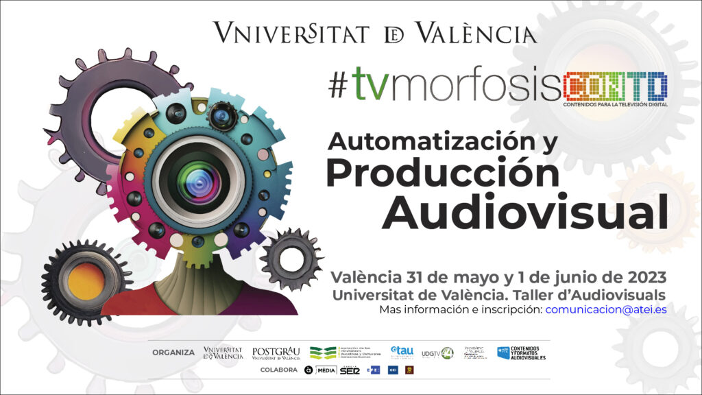 TVMORFOSIS Jornadas CONTD este 31 de mayo y 1 de junio en Valencia, España